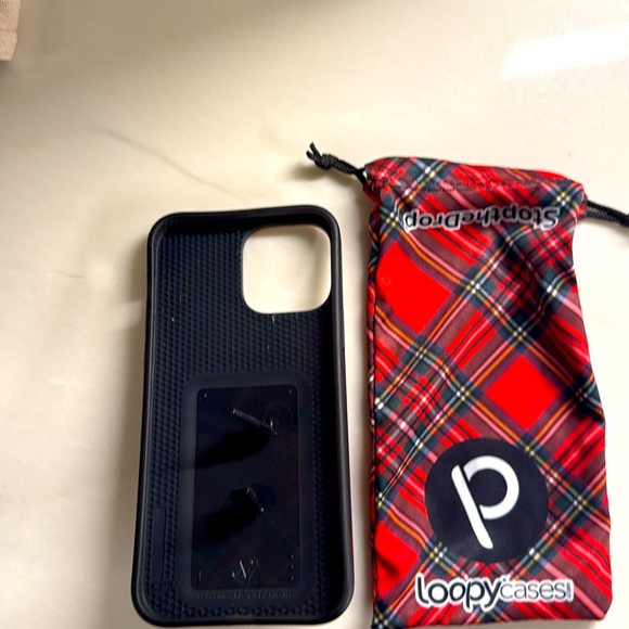 iPhone 13 Pro Max Loopy Case Red Plaid Phone Case - Picture 2 of 4